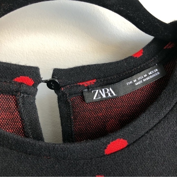 Polka Dot Midi Dress in Red and Black - Picture 8 of 10